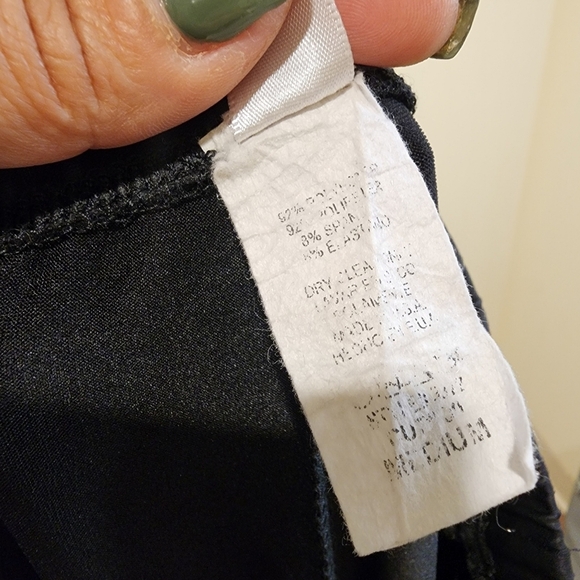 Faux Leather black wide legs flare leggins size M - Picture 5 of 10